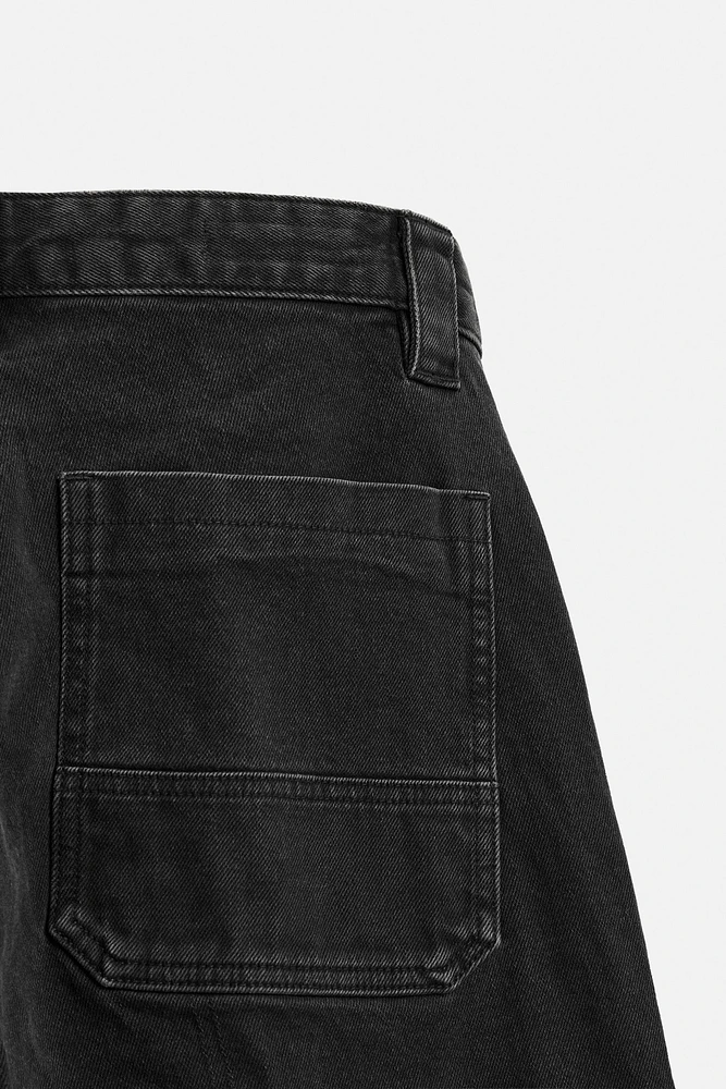 POCKET DENIM CARGO PANTS