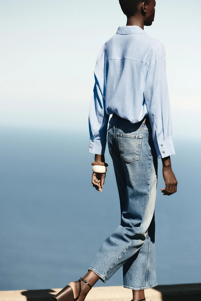 Z1975 BELTED HIGH-WAISTED CULOTTES