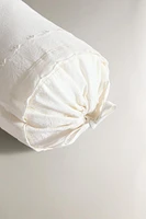 CHILDREN'S BOLSTER CUSHION WITH EMBROIDERED DESIGN