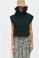 STRIPED WIDE LEG WRAP PANTS