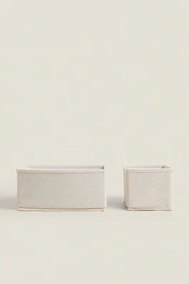 BOÎTE DE RANGEMENT PLIABLE COTON