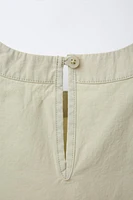 RUFFLED POPLIN TOP