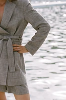 VESTE OVERSIZE AVEC CEINTURE