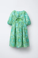 ROBE À EMPIÈCEMENTS FLEURIE
