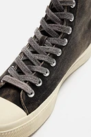 FABRIC HIGH-TOP SNEAKERS