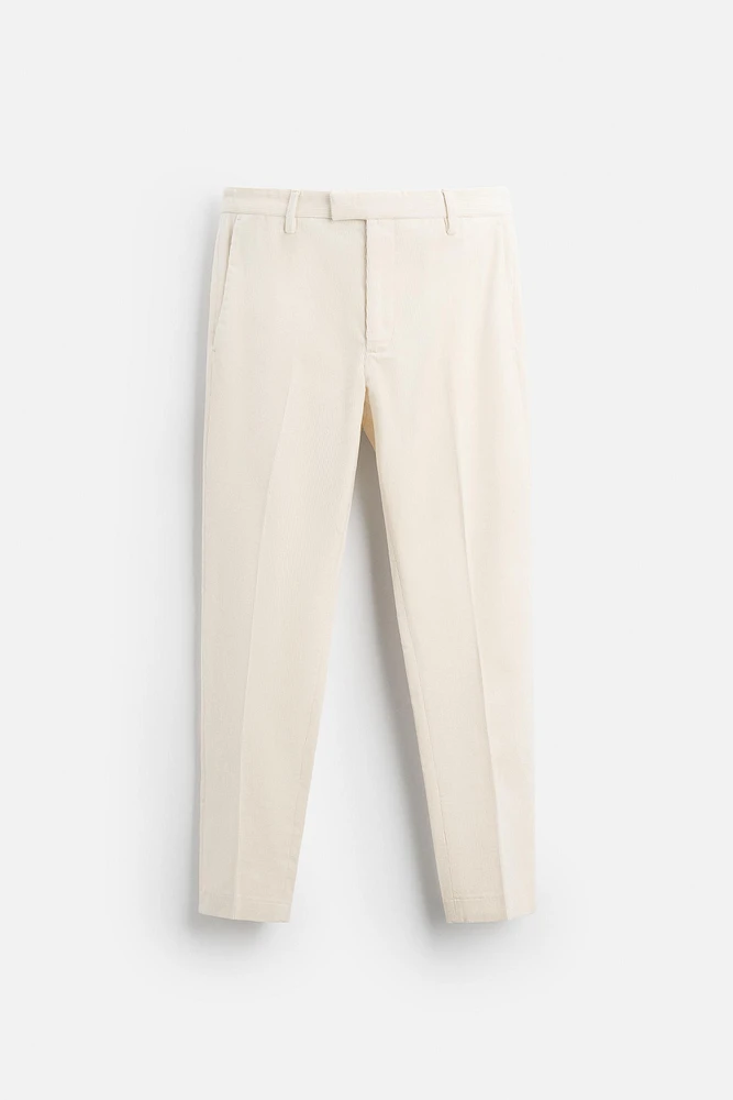 CORDUROY SLIM FIT PANTS