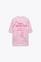 PRINTED WASHED EFFECT T-SHIRT