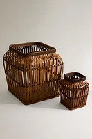 SQUARE BAMBOO BASKET