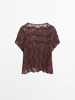 Cutwork crochet cape