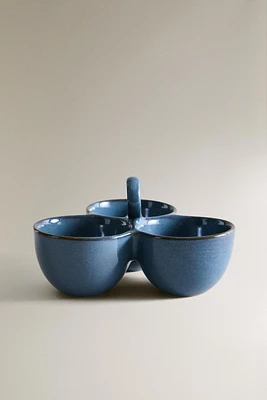 TRIPLE APPETIZER BOWL