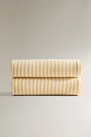 PLAID GAZE DE COTON RAYURES