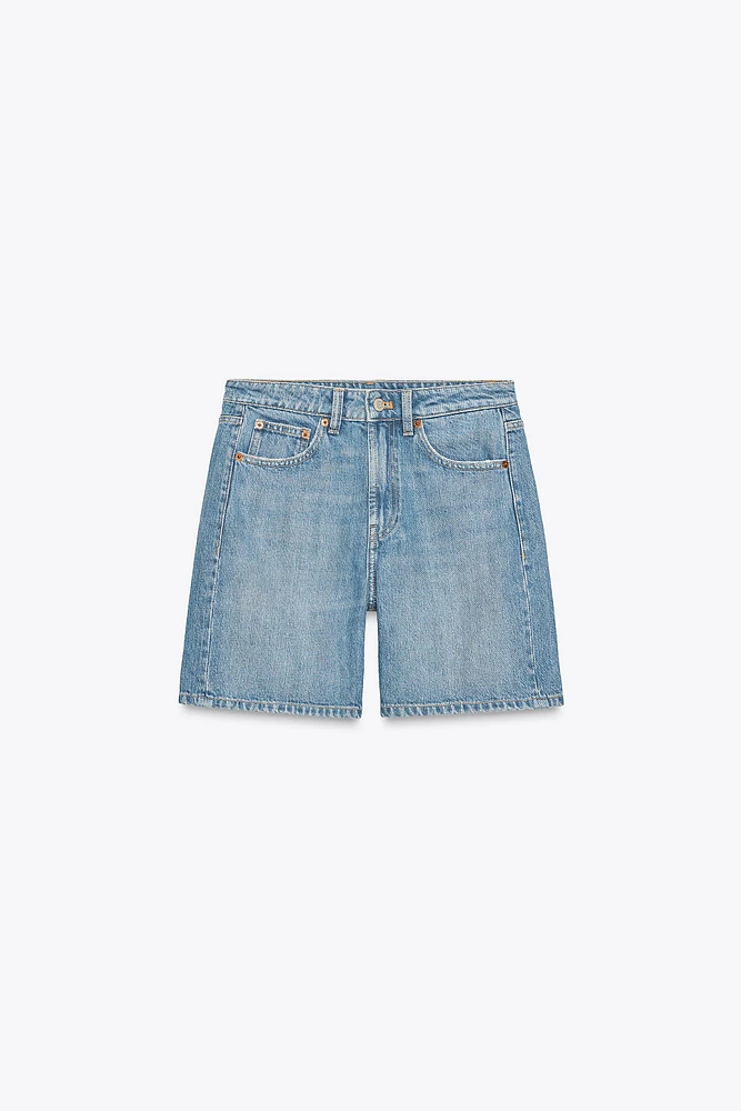 TRF MID-RISE DENIM SHORTS