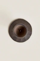 FACETED METAL CANDLESTICK