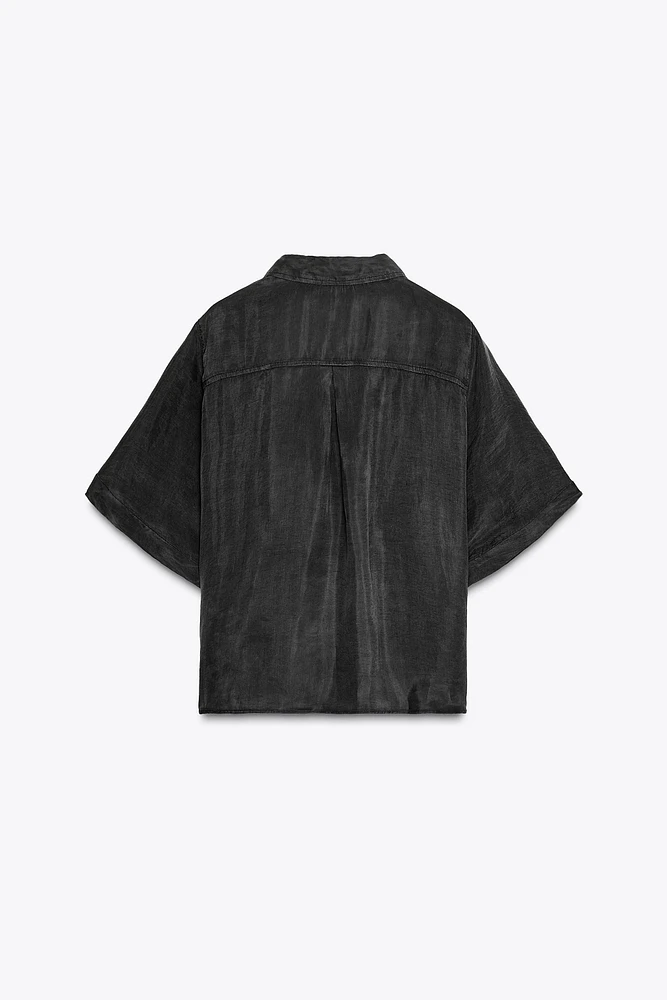 FLOWY POCKET SHIRT