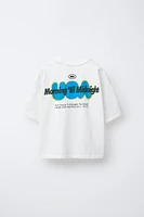 RAISED TEXT T-SHIRT