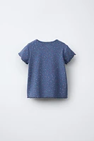 PRINTED RIB T-SHIRT