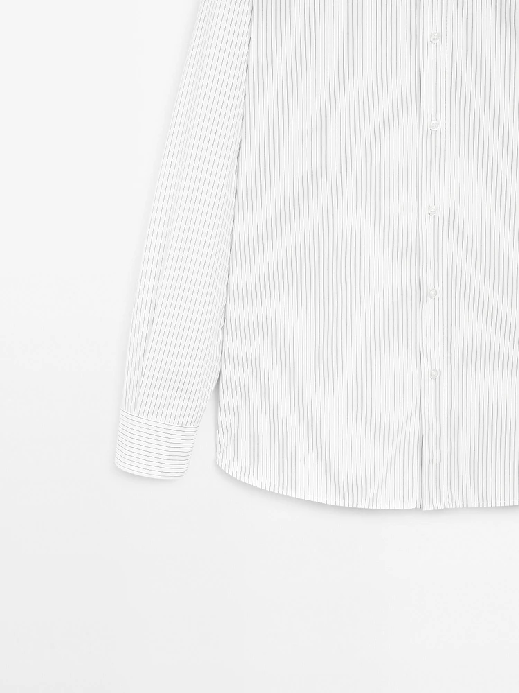 100% cotton regular fit poplin shirt