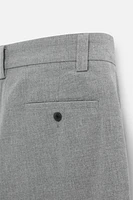 TEXTURED STRAIGHT FIT PANTS
