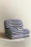 STRIPED FOLDING LOUNGE CHAIR