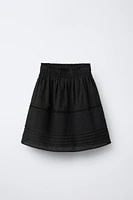 SWISS DOT MIDI SKIRT