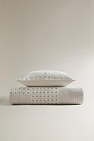 LINEN PATCHWORK BEDSPREAD