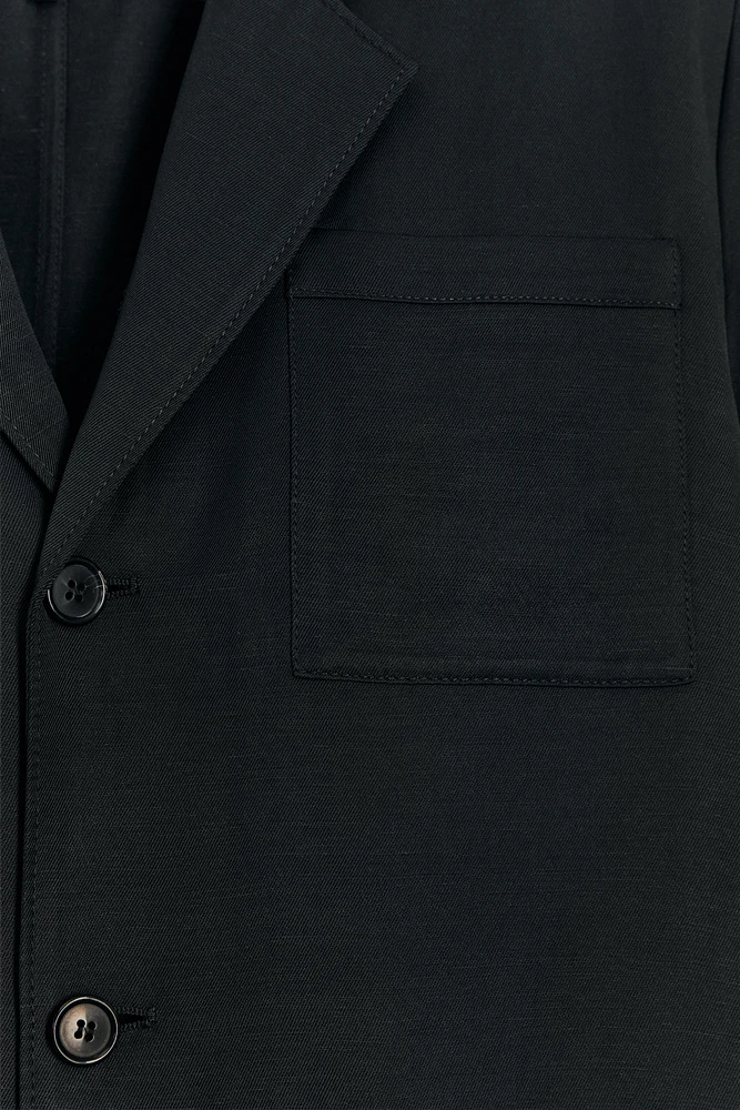 LINEN BLEND STRAIGHT COAT 50TH ANNIVERSARY