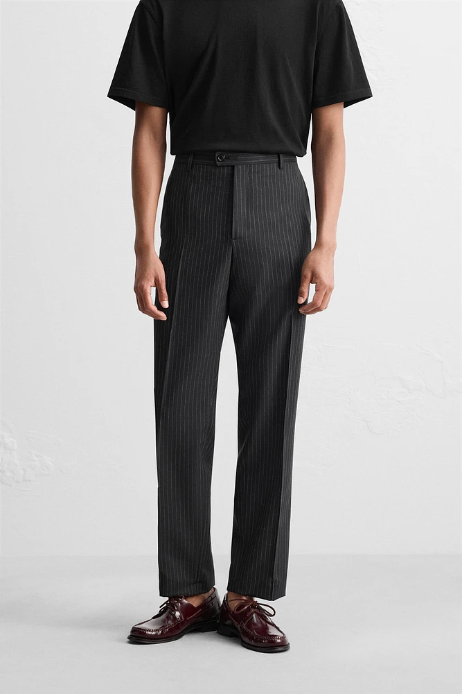 PINSTRIPE SUIT PANTS