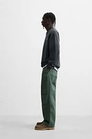 WASHED PRINT BOXY FIT SWEATSHIRT