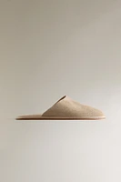 LEATHER MULE SLIPPERS
