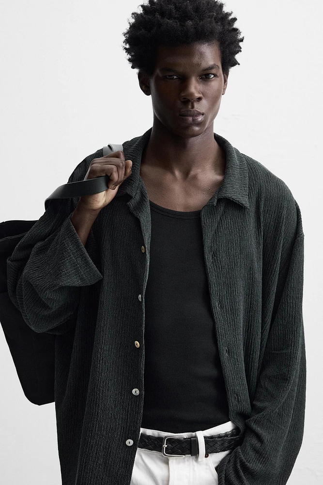 CHEMISE RELAXED FIT STRUCTURÉE