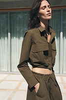 CHEMISE COURTE AVEC POCHES COLLECTION ZW