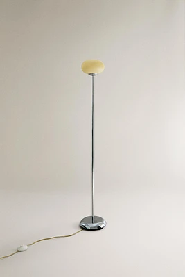 LAMPE DE SOL VERRE ET MÉTAL