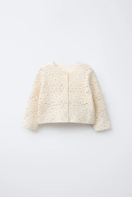 GILET EN MAILLE CROCHET