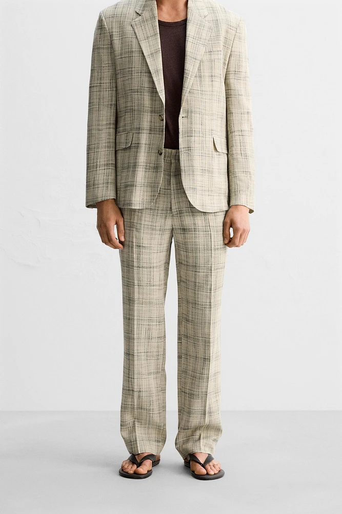 LIMITED EDITION CHECKED SUIT PANTS