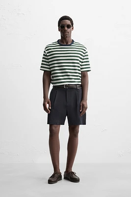 T-SHIRT JACQUARD RAYURES
