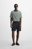 T-SHIRT JACQUARD RAYURES