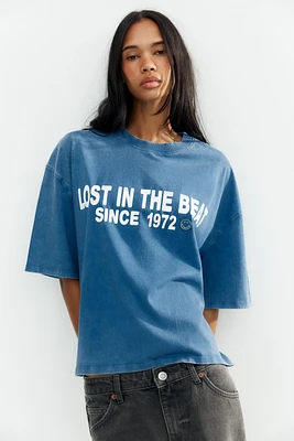 WASHED EFFECT SMILEY ® T-SHIRT