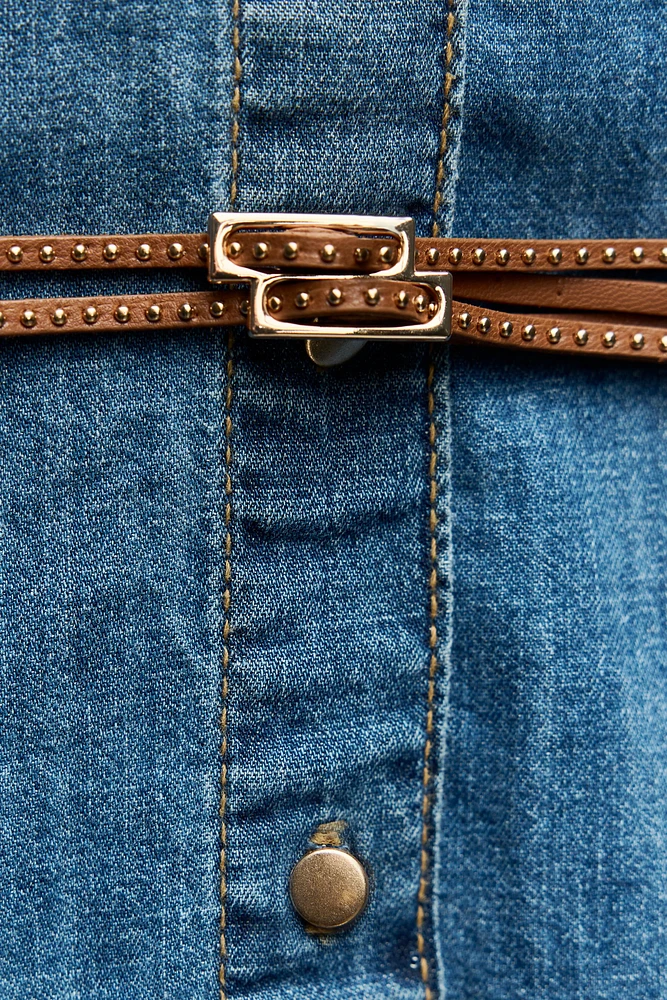 Z1975 BELTED DENIM SHIRT
