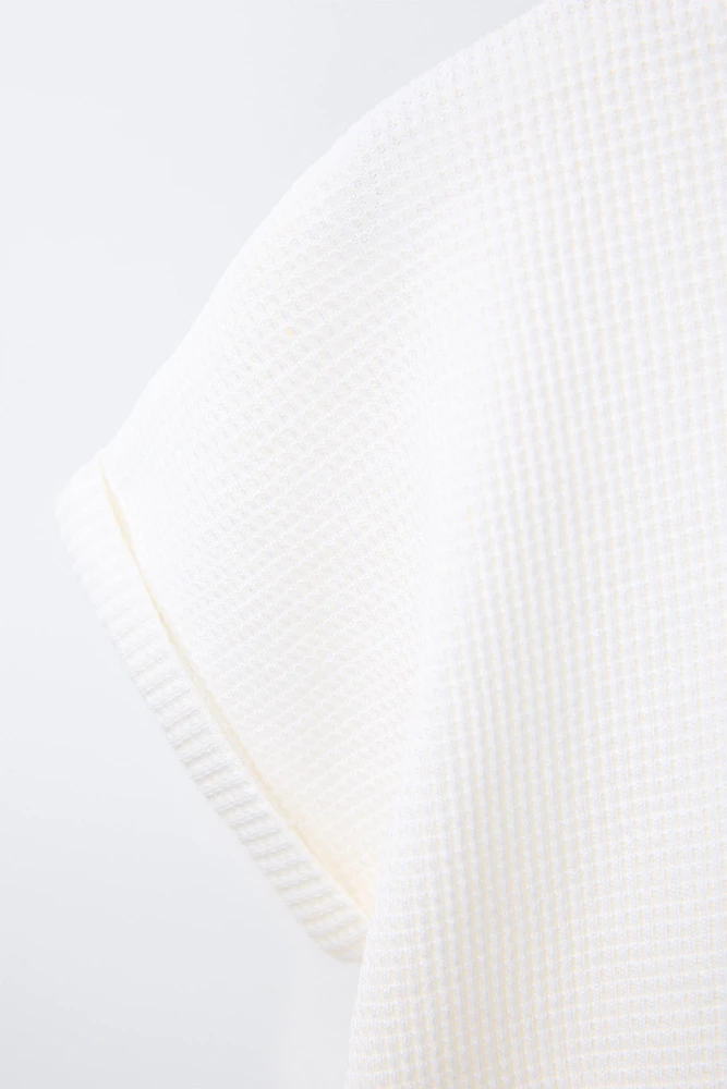 WAFFLE T-SHIRT AND BERMUDA SET