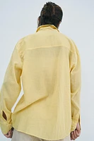 CHEMISE FROISSÉE À RAYURES ZW COLLECTION