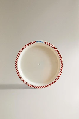 CHILDREN'S DINNER PLATE WITH A CONTRAST EDGE