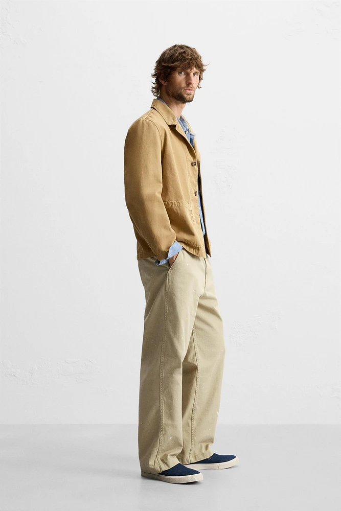 PAINT SPLATTER CHINO PANTS