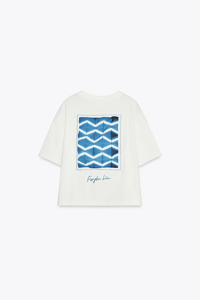 X FANGLU LIN PATCH T-SHIRT