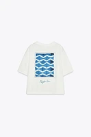 X FANGLU LIN PATCH T-SHIRT