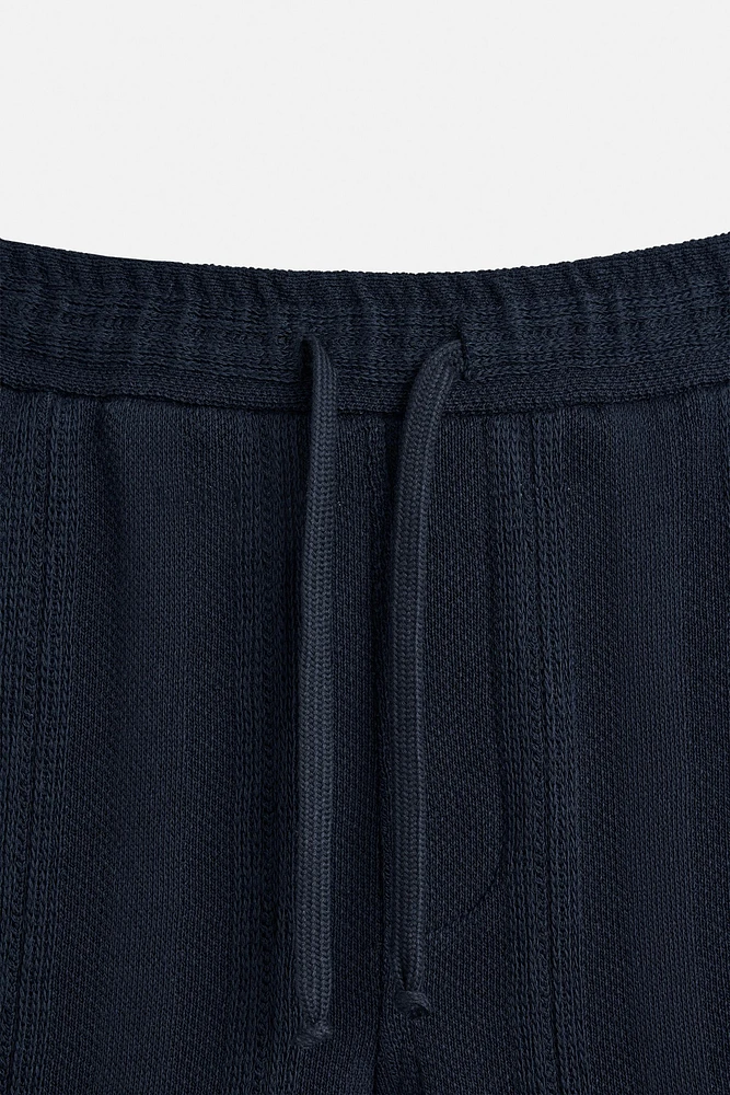 STRIPED JACQUARD SHORTS