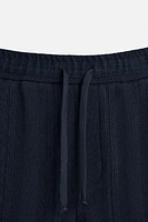 STRIPED JACQUARD SHORTS