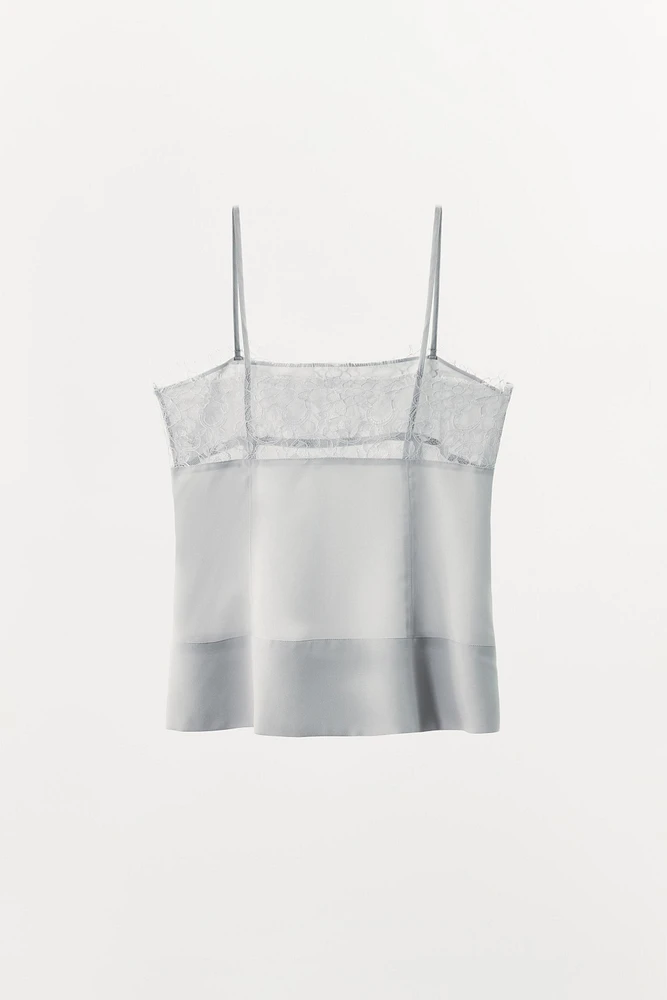 TOP GEORGETTE DENTELLE
