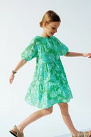 ROBE À EMPIÈCEMENTS FLEURIE