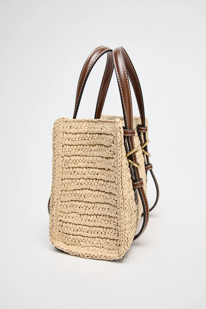MINI SAC SHOPPER AVEC TOP TRESSÉ