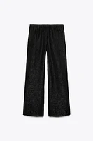 WRINKLED EFFECT ORGANZA PANTS